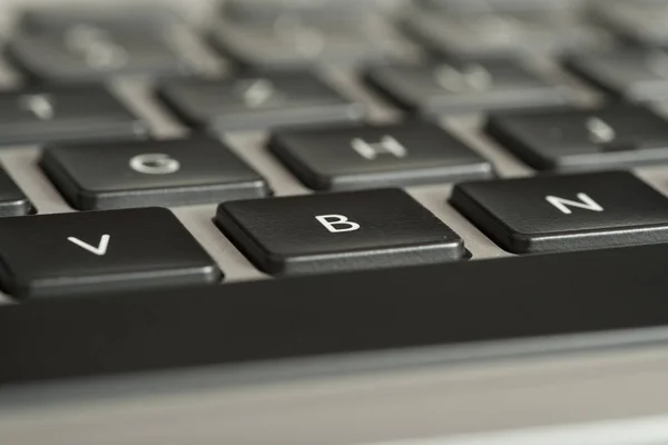 Крупним Планом Клавіатура Ноутбука — стокове фото