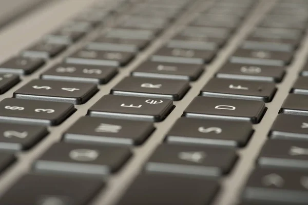 Close Laptop Keyboard — Stock Photo, Image