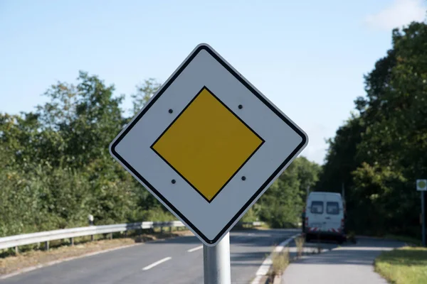 A road sign for a priority road