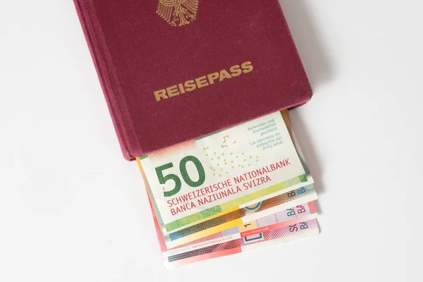 Pasaporte Alemán Franco Suizo —  Fotos de Stock