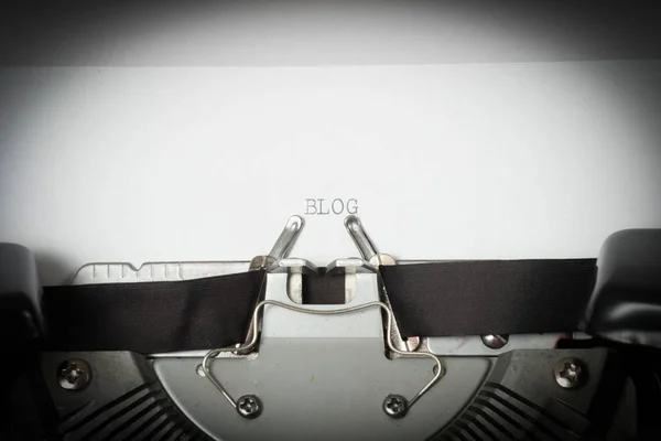 Old Typewriter Blog — Stock Photo, Image