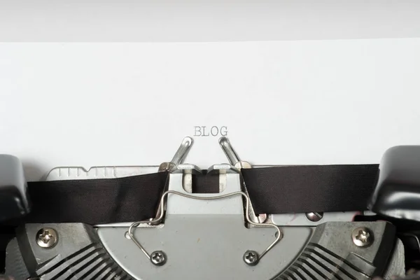 Old Typewriter Blog — Stock Photo, Image