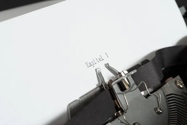 Typewriter Writing Book — Stock Photo, Image