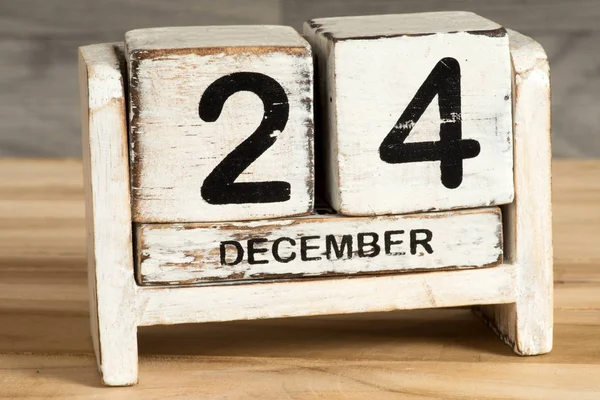 Ένα Ημερολόγιο Δείχνει Την 24Η Δεκεμβρίου Χριστούγεννα — Φωτογραφία Αρχείου