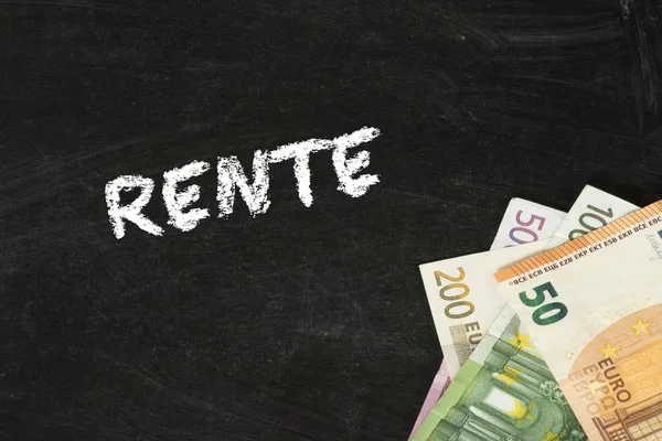 Euro bono ve kelime emeklilik tebeşir tahtası