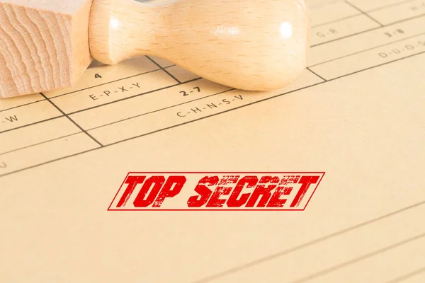 Folder Documents Stamp Word Confidential Secret — Stock Photo, Image