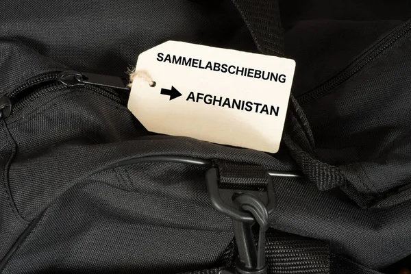 Sac Voyage Une Déportation Afghanistan — Photo