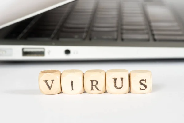 Laptop Computer Virus — Stock Photo, Image