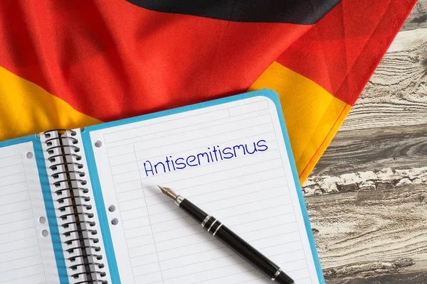 Σημαία Γερμανίας Και Αντισημιτισμός — Φωτογραφία Αρχείου