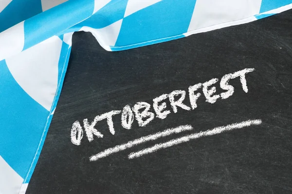 Flaga Bawarii Oktoberfest — Zdjęcie stockowe