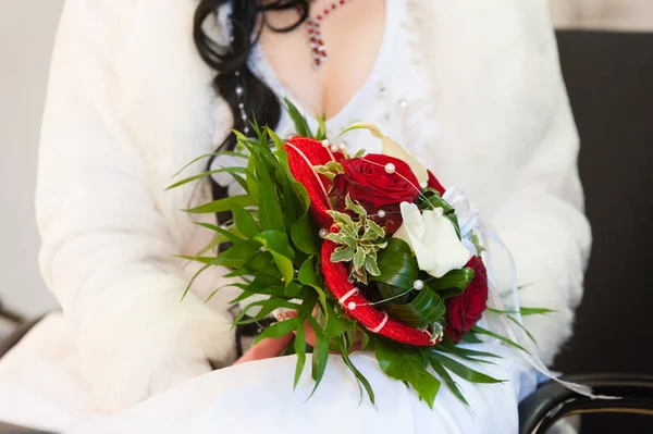 Букет Невесты Свадьбе — стоковое фото