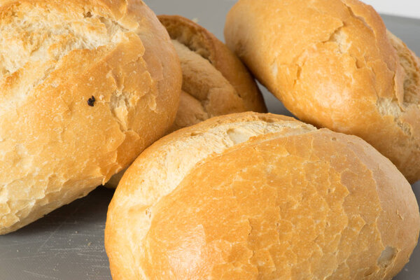 Close up of fresh bread rolls