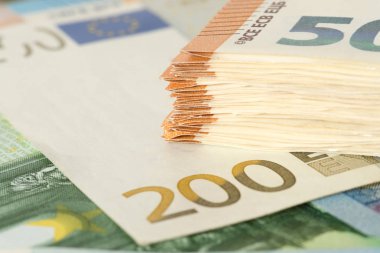 Birçok Euro reçetelerinin yakın çekim