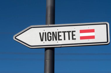 Baskı Vignetten görev Avusturya ile yönlü oku
