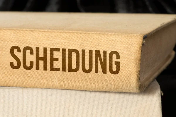 Ein Buch Namens Scheidung — Stockfoto