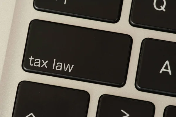 Komputera Prawa Podatkowego — Zdjęcie stockowe