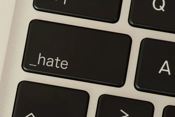 Egy Számítógép Gyűlölet Gombot — Stock Fotó