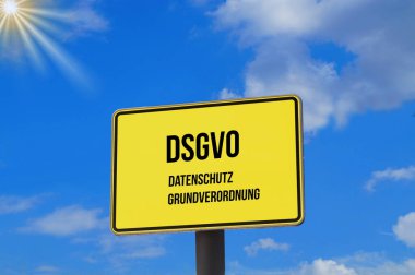 Bir yazı tahtası ve veri koruma temel düzenleme Dsgvo