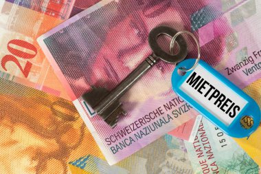 İsviçre'de İsviçre Frangı, evin anahtarı ve Kiralama Fiyat