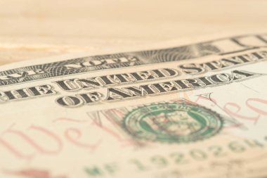 Bir dolar banknotun kapanışı