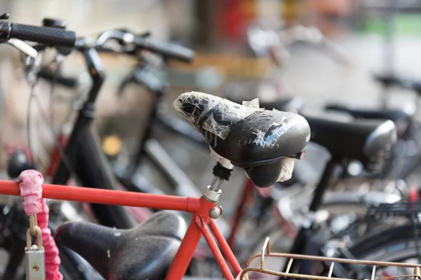 Bicicletas Velhas Rua — Fotografia de Stock