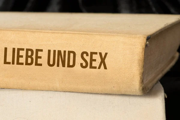 Ein Buch Namens Liebe Und Sex — Stockfoto