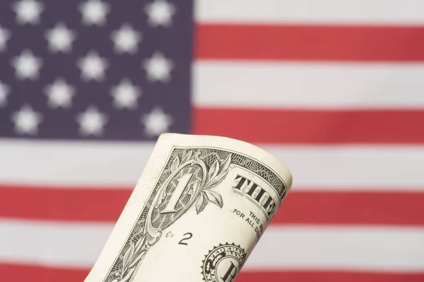 Flag Usa Dollar Bill — Stock Photo, Image