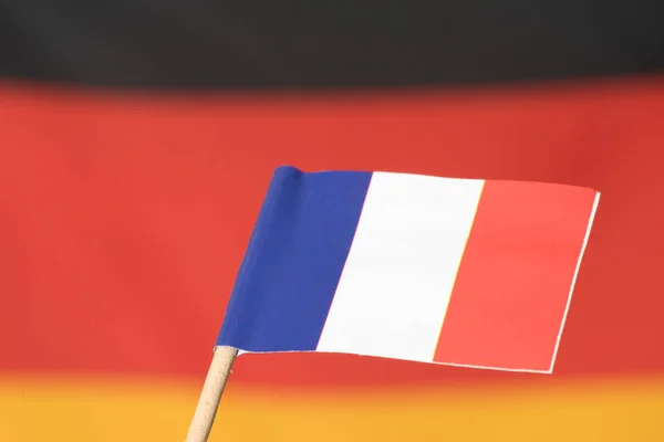 德国和法国国旗 — 图库照片