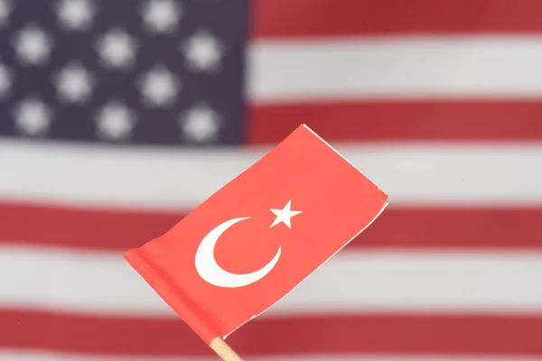 Flag of Turkey and USA