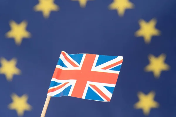 Прапор Великої Британії Європейського Союзу — стокове фото