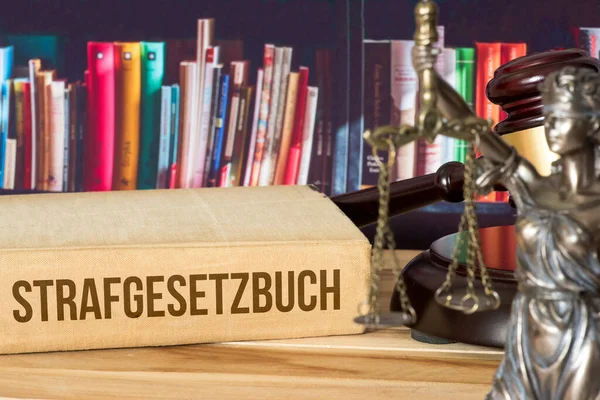 Strafwetboek Rechtsfiguur — Stockfoto