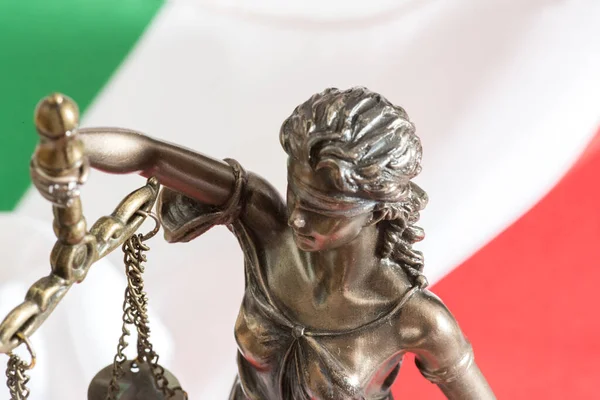 Bandera Nacional Italiana Justificación — Foto de Stock