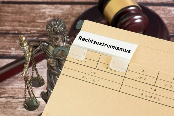 Juge Gavel Justice Actes Extrémisme Droite — Photo