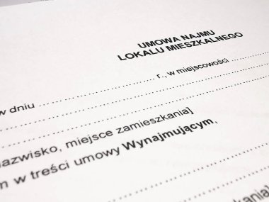 Lehçe kira sözleşmesini kapat