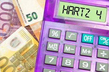 Euro banknotları, hesap makineleri ve Hartz 4