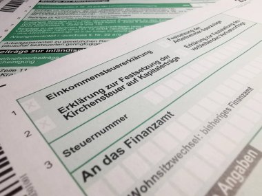 Vergi iadesi için kapatma formu