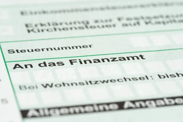 Formular Zur Steuererklärung Schließen — Stockfoto