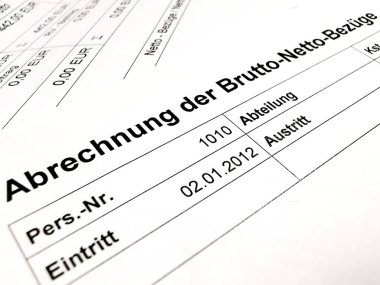 Maaş bordrosunu kapat.