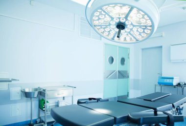 Modern klinikteki ameliyathane.