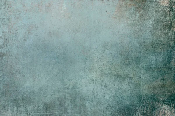 Old Grungy Blue Painted Wall Backdrop Texture — Stock Photo, Image