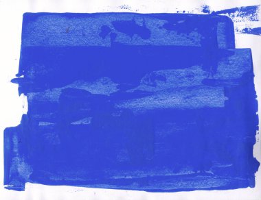 Beyaz zemin üzerinde mavi grungy paten boyası