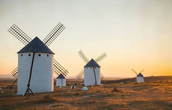 Old Traditional Tower Mills Campo Criptana Spain — Stock Photo, Image