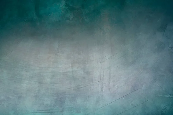 Teal Colored Metalic Scraped Wall Texture Background — Stock Photo, Image