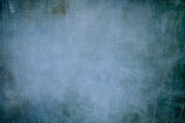 Mavi grungy tuval arkaplan veya koyu vignette kenarlıklı doku 
