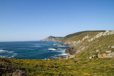 İspanya, Pontevedra 'daki Cabo Home manzarası 