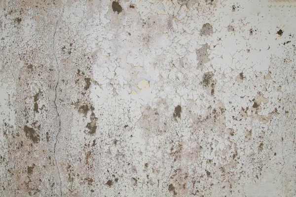 Alte Wand Mit Weißer Abblätternder Farbe Grundigem Hintergrund Oder Textur — Stockfoto