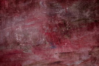 Kırmızı sıçrayan tuval, kirli arkaplan veya doku