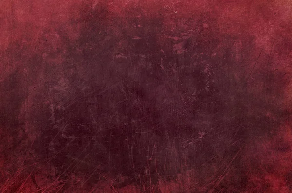 Rode Grungy Geschraapt Muur Achtergrond Textuur — Stockfoto
