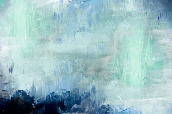 Blauwe Kleur Abstract Schilderen Achtergrond Textuur — Stockfoto