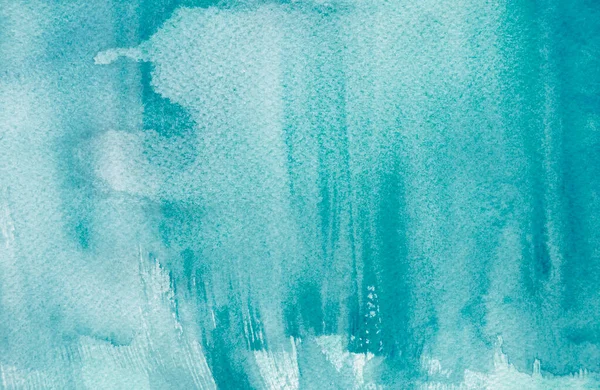 Бирюзовый Синий Акварельный Фон — стоковое фото